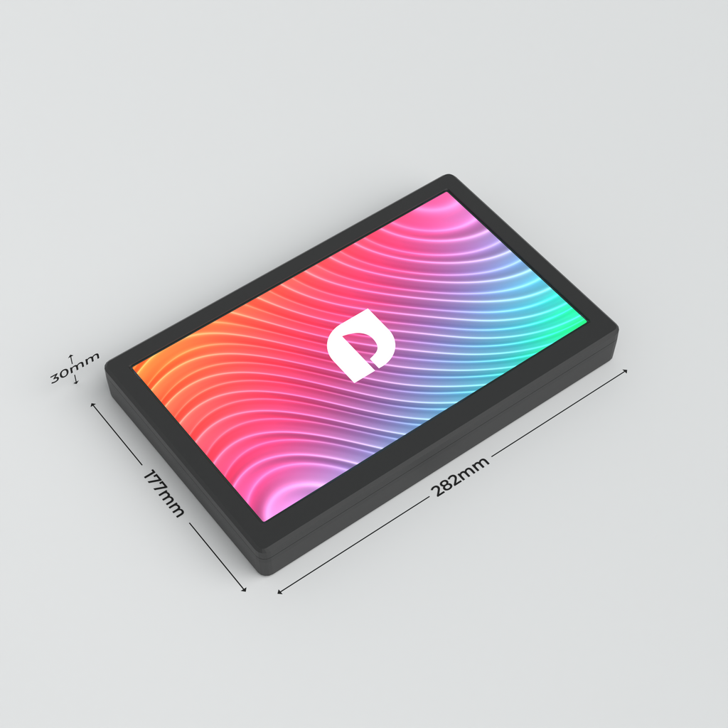 11.6 inch Full HD retail touch monitor dimensions for installation