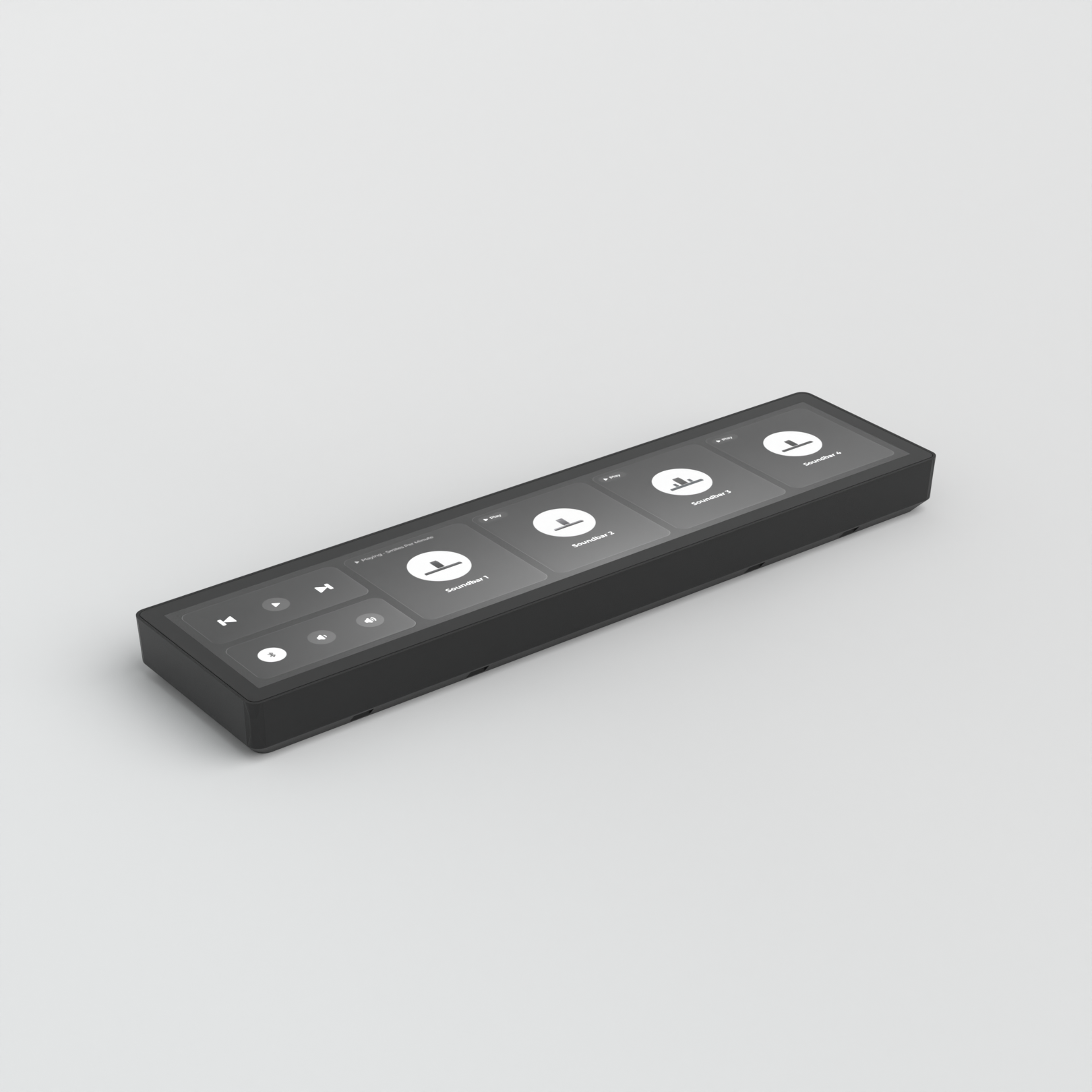 Digital Buttons slim control interface for retail fixture integration