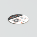 Smart-Tag Circle QR/NFC Sticker for retail product displays